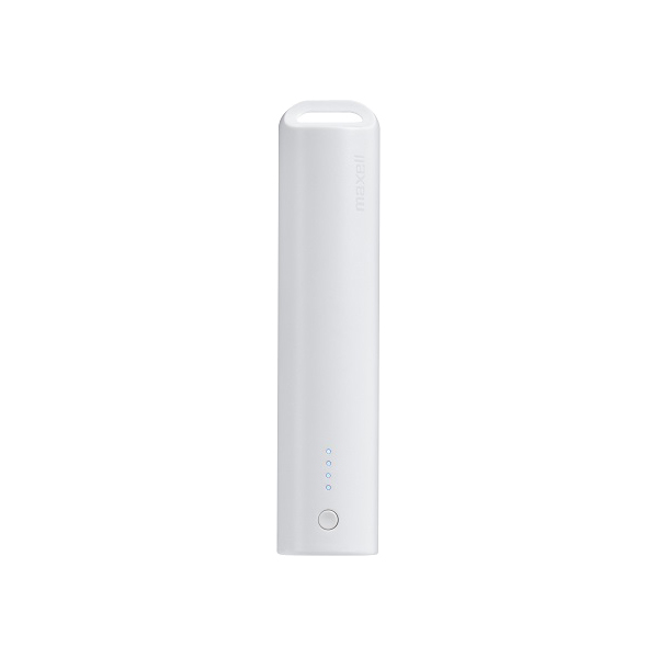 スティック型モバイル充電バッテリー 5000mAh （ホワイト）