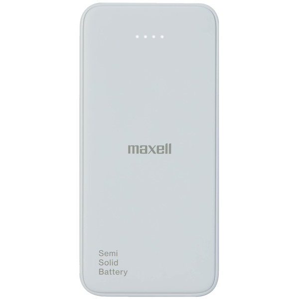 半固体電池採用モバイル充電バッテリー 10000mAh （ホワイト）