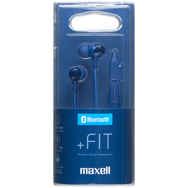 カナル型Bluetoothヘッドホン（イヤホン） ダークブルー