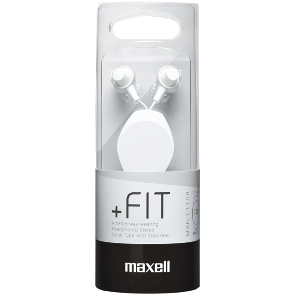カナル型ヘッドホン（リール式） ホワイト