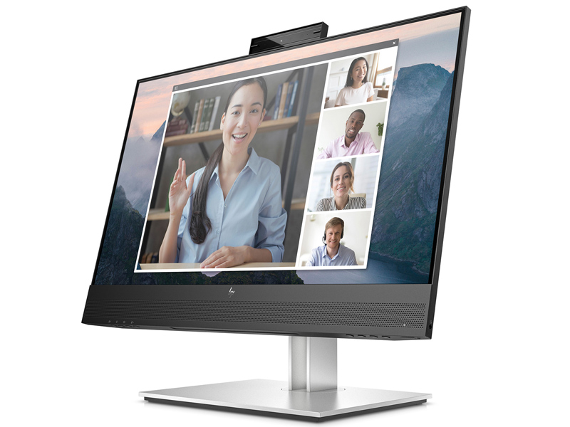 HP E24mvG4 23.8inビデオ会議用IPSモニター(23.8型/1920×1080/VGA HDMI DisplayPort/ブラック/スピーカー:あり/3年間保証(3年間オンサイト翌営業日対応 3年間パーツ保証))