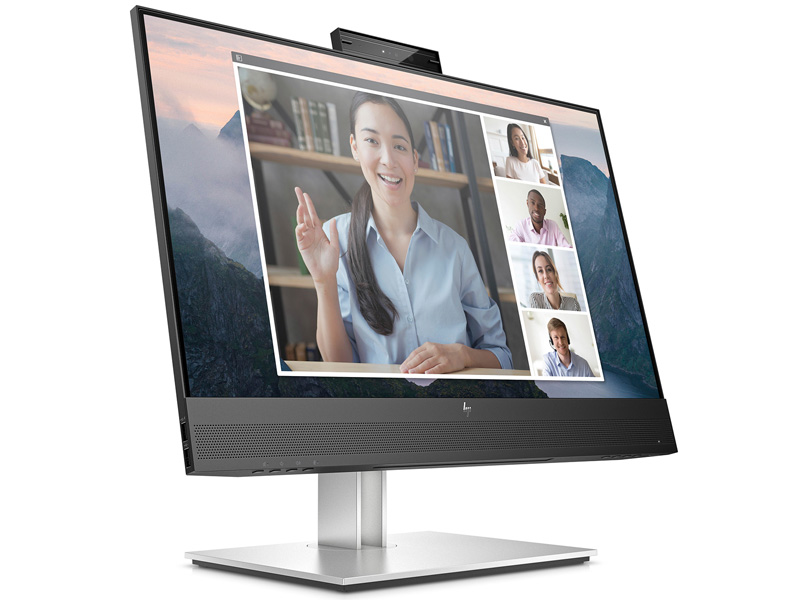 HP E24mvG4 23.8inビデオ会議用IPSモニター(23.8型/1920×1080/VGA HDMI DisplayPort/ブラック/スピーカー:あり/3年間保証(3年間オンサイト翌営業日対応 3年間パーツ保証))