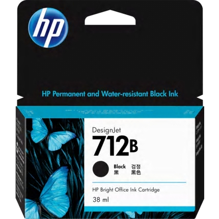 HP712Bインクカートリッジ ブラック 38ml