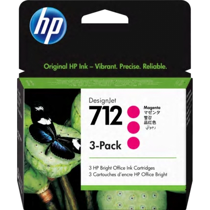 HP712インクカートリッジ マゼンタ 29ml×3