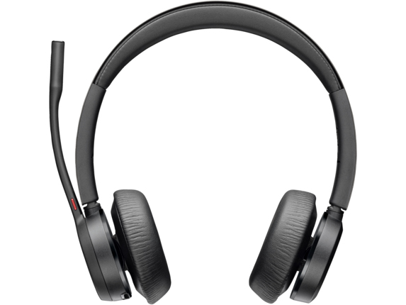 Poly Voyager 4320 USB-Cドングル付 両耳 ワイヤレスモデル ノイズキャンセリングマイク搭載 Microsoft Teams認定モデル