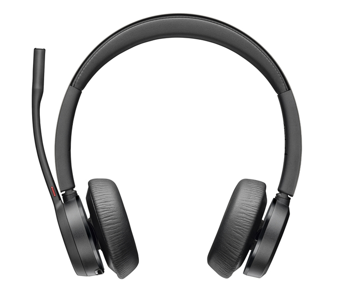 Poly Voyager 4320 USB-Cドングル付 チャージスタンド付 両耳 ワイヤレスモデル ノイズキャンセリングマイク搭載