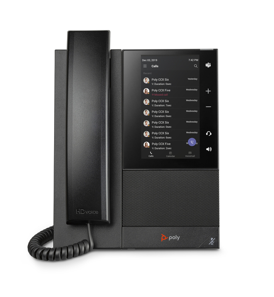 Poly CCX 505 電話機 PoE給電 Microsoft Teams用モデル