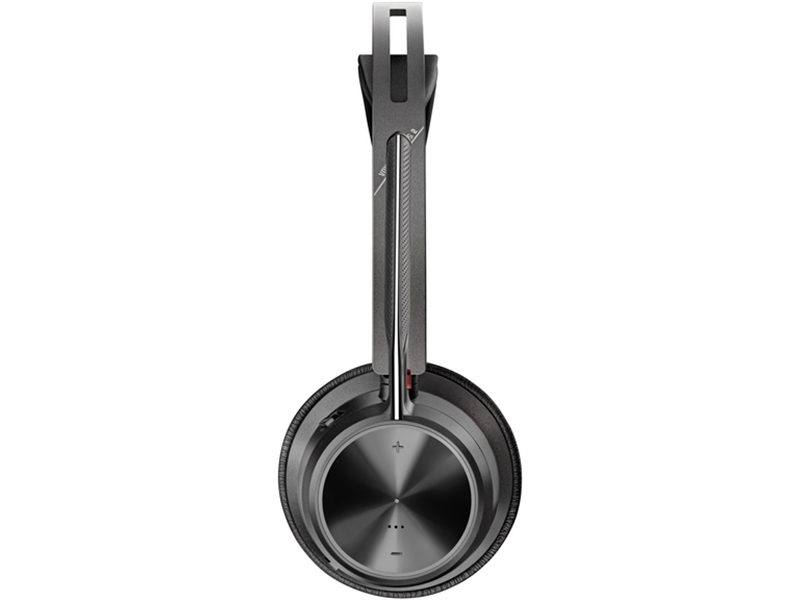 Poly Voyager Focus 2 USB-Cドングル付 +USB-A 変換アダプタ付 充電スタンド付 両耳 ワイヤレスモデル ノイズキャンセリングマイク搭載