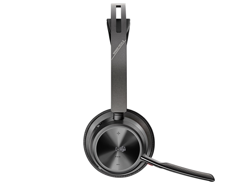Poly Voyager Focus 2 USB-Cドングル付 +USB-A 変換アダプタ付 充電スタンド付 両耳 ワイヤレスモデル ノイズキャンセリングマイク搭載 Microsoft Teams認定モデル