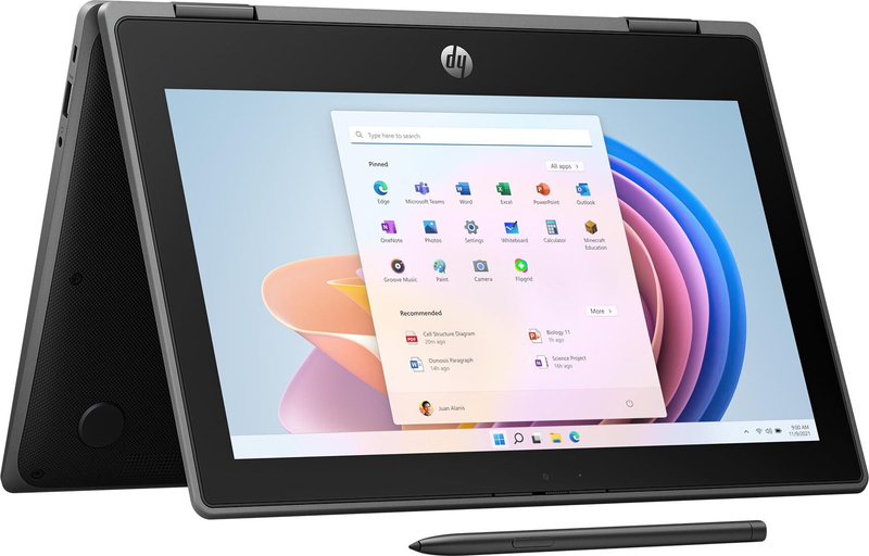 HP Fortis Flip G1i 11 Notebook PC (N150/8GB/UFS・128GB/光学ドライブなし/Windows 11 Pro Education/Office無/11.6型)