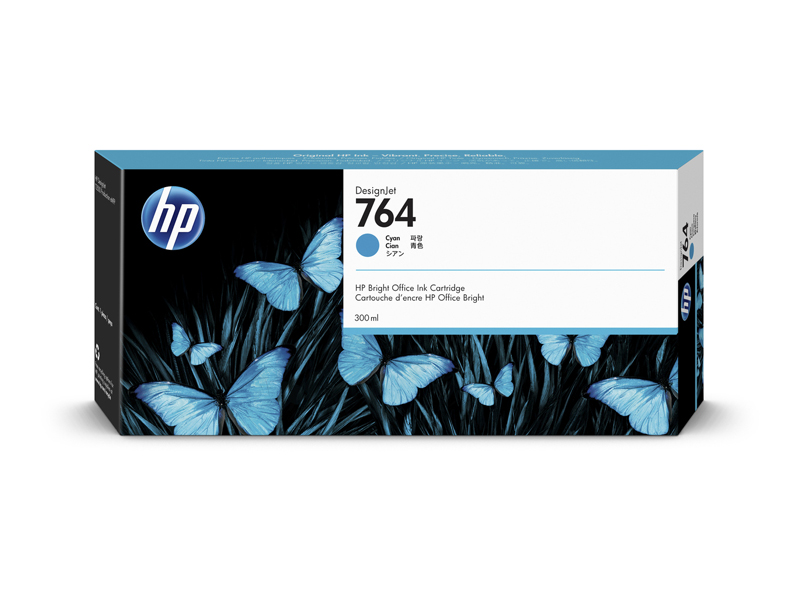 HP764 インクカートリッジ シアン 300ml