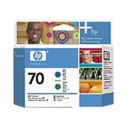 HP 70プリントヘッド ブルー/グリーン