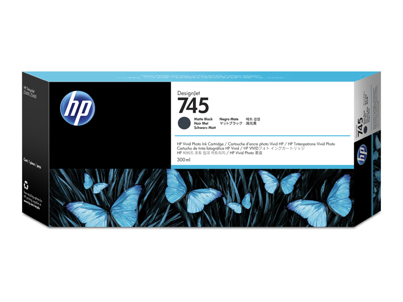 HP745インクカートリッジ マッドBK300ml