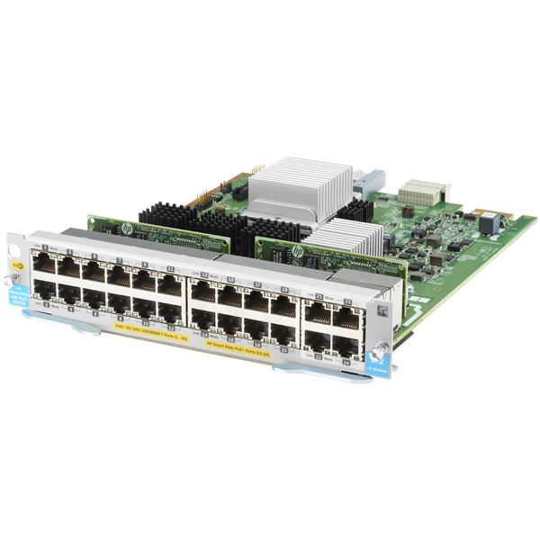 HPE Aruba Networking 20p 10/100/1000BASE-T PoE+ 4p 1/2.5/5/10GBASE-T PoE+ MACsec v3 zl2 Module