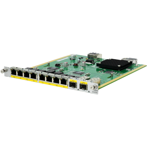 HPE Networking Comware MSR 8-port 10/100/1000BASE-T/2-port 1000BASE-X (Combo) Switch HMIM Module