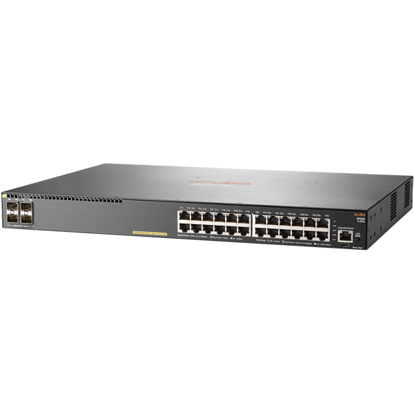 HPE Aruba Networking 2930F 24G PoE+ 4SFP+ Switch