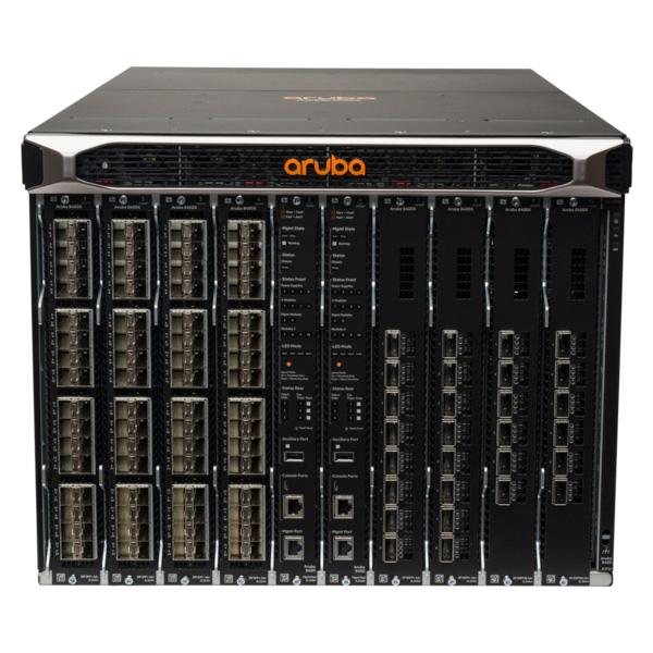 HPE Aruba Networking CX 8400 8-slot Chassis/3xFan Tray/18xFan/Cable Manager/X462 Switch Bundle
