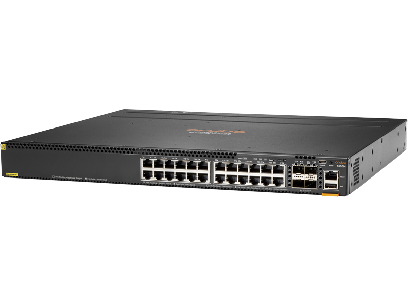 HPE Aruba Networking CX 6300M 24G Class4 PoE 4SFP56 Switch