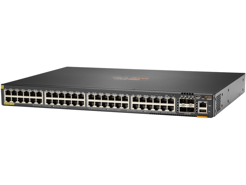 HPE Aruba Networking CX 6200F 48G Class4 PoE 4SFP+ 370W Switch