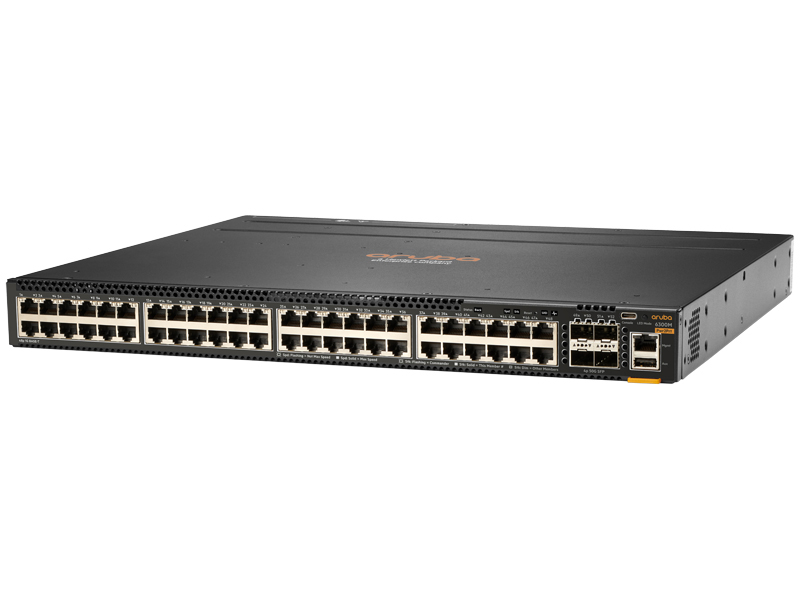 HPE Aruba Networking CX 6300M 48G 4SFP56 Back-to-Front 2Fan 1 PSU Switch Bundle