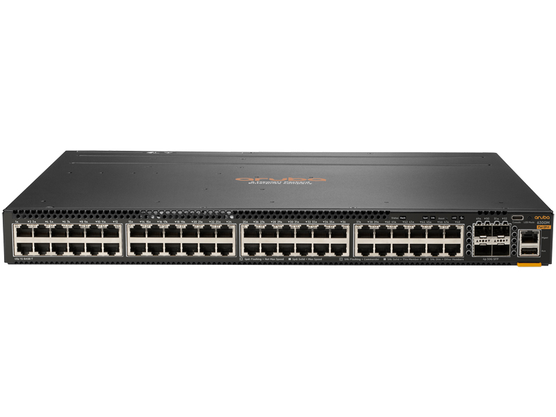 HPE Aruba Networking CX 6300M 48G 4SFP56 Back-to-Front 2Fan 1 PSU Switch Bundle