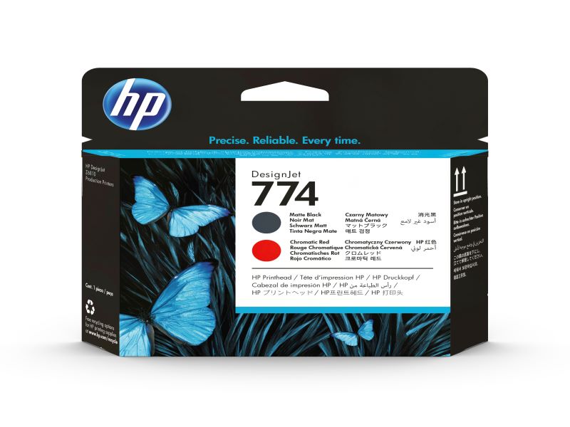 HP 774 プリントヘッド MK/CR レッド