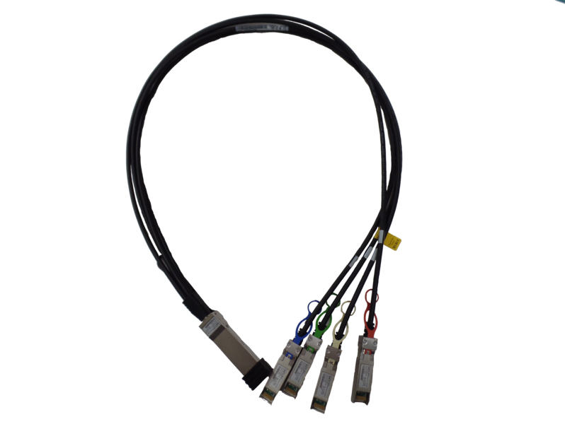 100GbE QSFP28 to 4x25GbE 1m DAC ブレークアウトケーブル