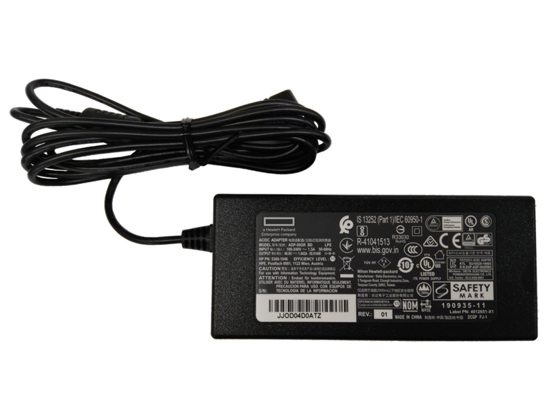 HPE Aruba Networking AP-AC2-48C 48V/50W AC/DC Desktop Style Power Adapter with 1.35/3.5mm Connector