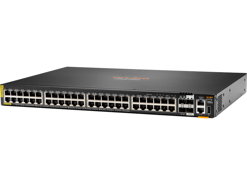 HPE Aruba Networking CX 6200M 48G Class4 PoE 4SFP+ Switch