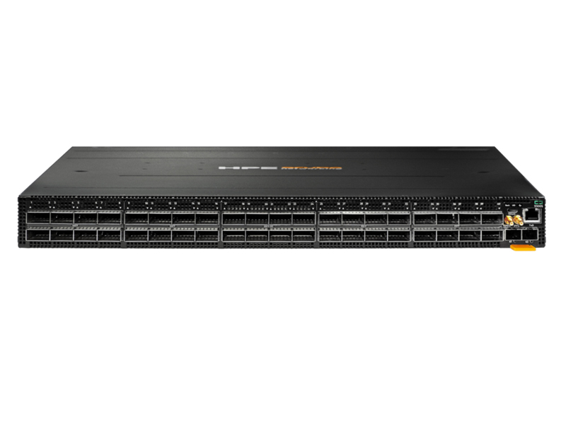 HPE Aruba Networking CX 9300S 32QSFP28 8QSFP-DD Front-to-Back 6Fan 2AC PSU Switch Bundle