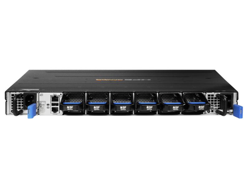HPE Aruba Networking CX 9300S 32QSFP28 8QSFP-DD Back-to-Front 6Fan 2AC PSU Switch Bundle