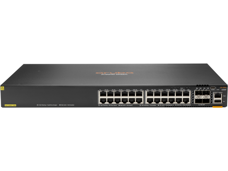 HPE Aruba Networking CX 6200F 24G 4SFP Switch