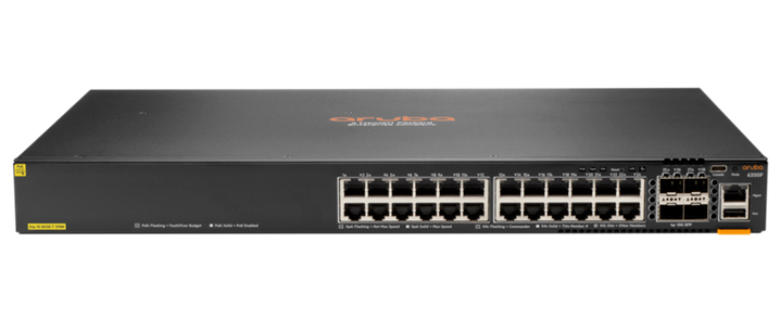 HPE Aruba Networking CX 6200F 24G Class4 PoE 4SFP 370W Switch