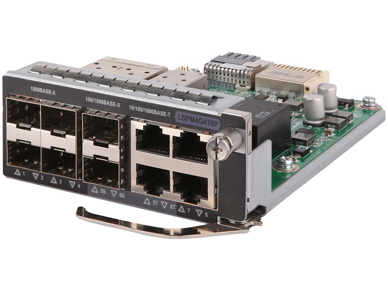 HPE Networking Comware 5140HI/5520HI/5600HI 4-port 10/100/1000Base-T 6-port SFP Module
