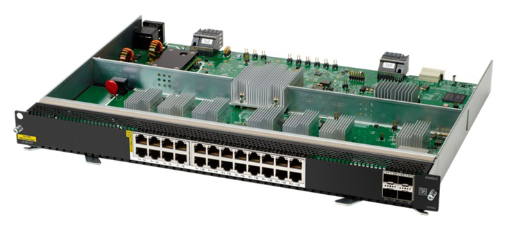 HPE Aruba Networking CX 6400 24 Smart Rate 1/2.5/5/10G Class8 PoE 4SFP56 v2 Module