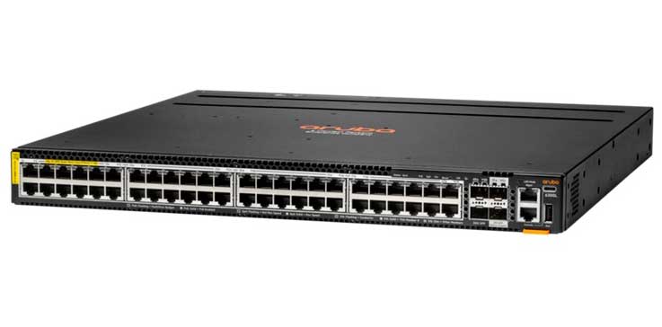 HPE Aruba Networking CX 6300L 48 Smart Rate 1/2.5/5G Class8 PoE 2SFP56 2SFP28 L2 Switch
