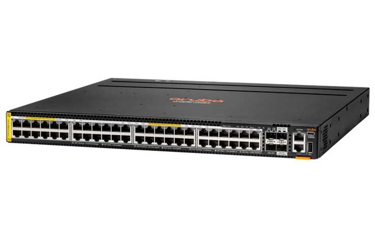 HPE Aruba Networking CX 6300L 48 Smart Rate 1/2.5/5G Class6/8 PoE 2SFP56 2SFP+ LRM L2 Switch