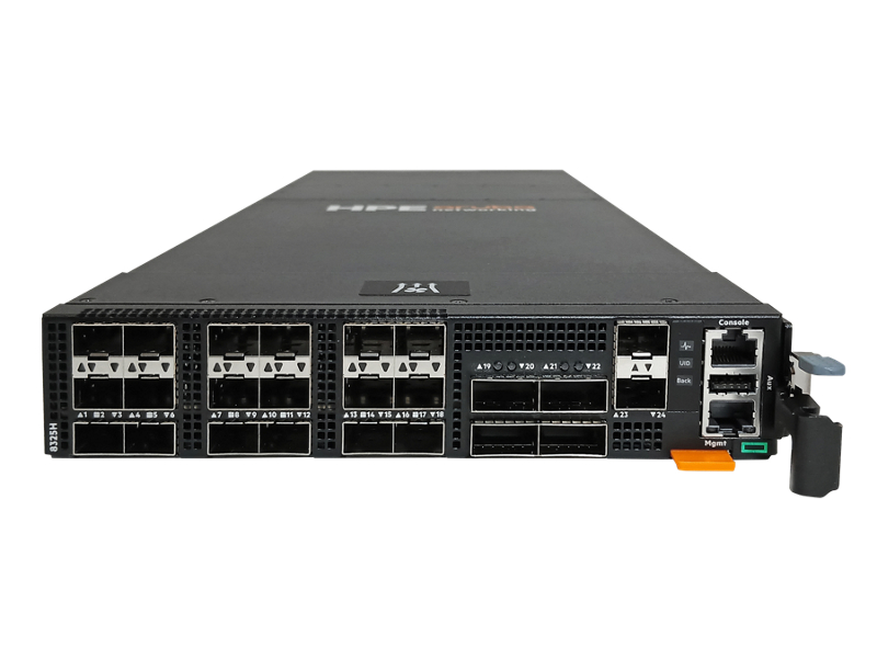 HPE Aruba Networking CX 8325H 18SFP28 4QSFP28 Back-to-Front 4Fan 2PSU Switch