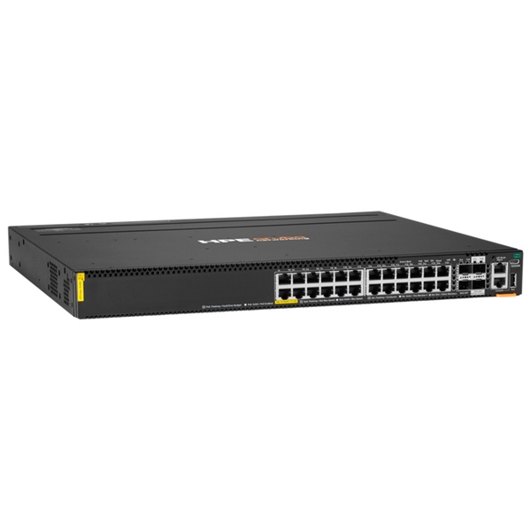 HPE Aruba Networking CX 6300M 24G Class8 PoE 2SFP56 2SFP28 Switch