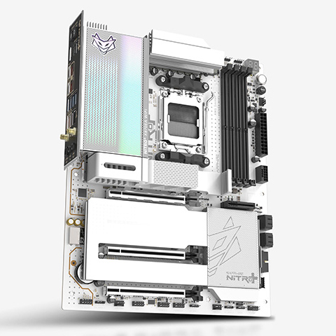 ATXマザーボード NITRO+ X870EA Phantomlink Polar Edition