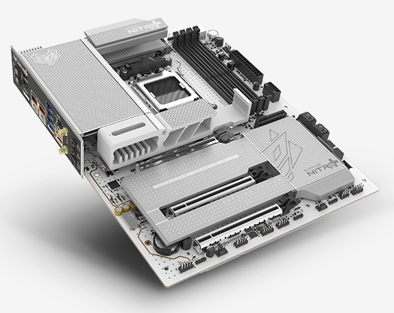 ATXマザーボード NITRO+ X870EA Phantomlink Polar Edition