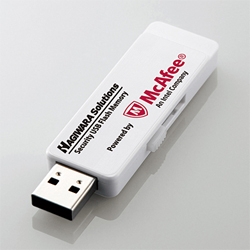 管理ソフト対応セキュリティUSB3.0メモリ(マカフィー)/2GB/1年ライセンス