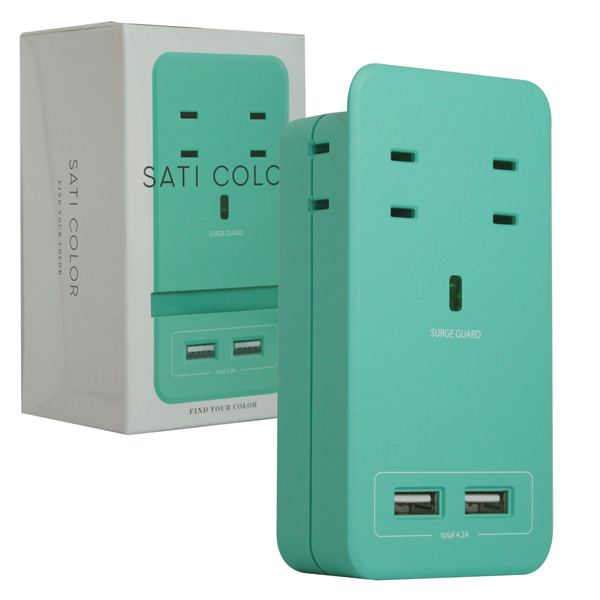 Fargo SATI COLOR AC4個 USB ライトブルー