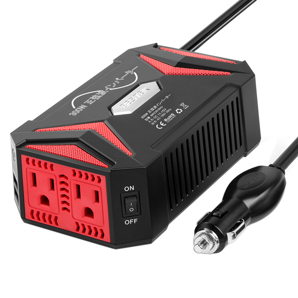 BESTEK 正弦波カーインバーター 300W