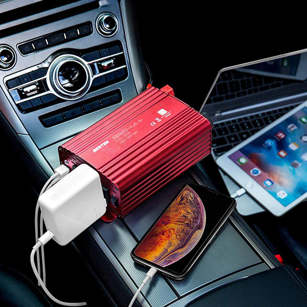 BESTEK 正弦波カーインバーター 500W