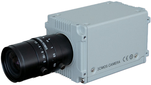 プログレッシブスキャン3板カラーカメラ(1/2.9型3CMOS、38万画素、200fps)