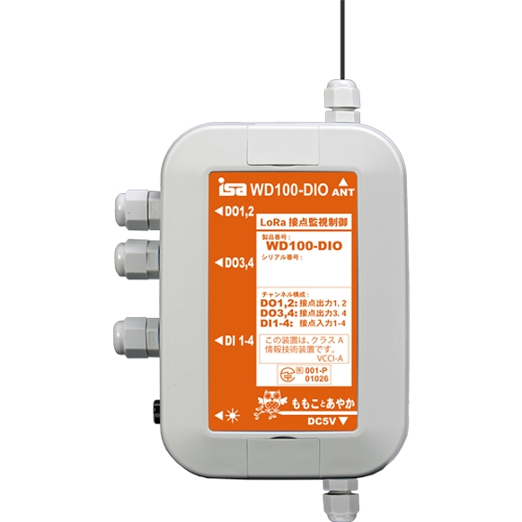 LoRa無線方式接点入出力監視制御ユニット(DIx4ch DOx4ch)