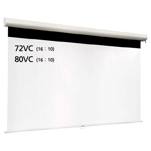 スプリングロール式マグネットスクリーン 80インチ 16：10