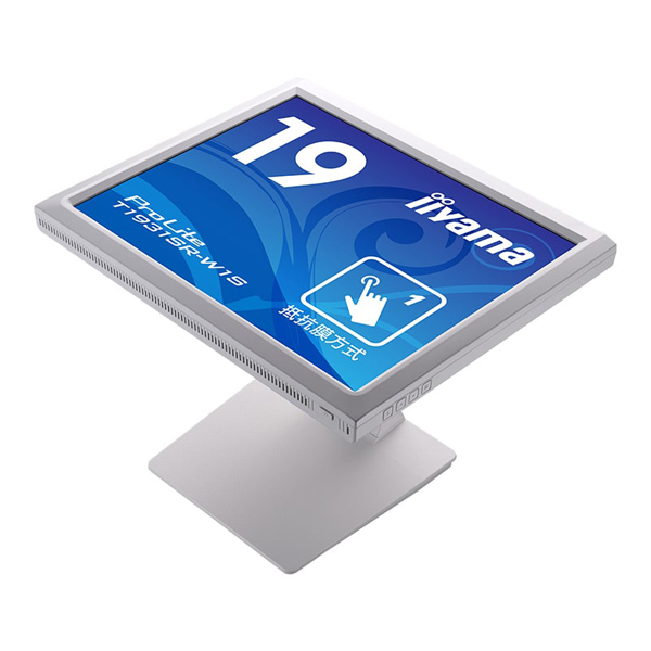 タッチパネル液晶ディスプレイ 19型 / 1280x1024 / D-sub、HDMI、DisplayPort / ホワイト / スピーカー:あり / SXGA / IPS / 防塵防滴 / 抵抗膜