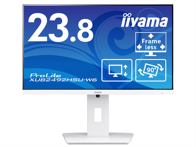液晶ディスプレイ 23.8型/FHD 1920×1080/HDMI ×1、DisplayPort ×1/ホワイト/スピーカー：あり/IPS方式（ノングレア）/昇降/画面縦回転/画面角度調整